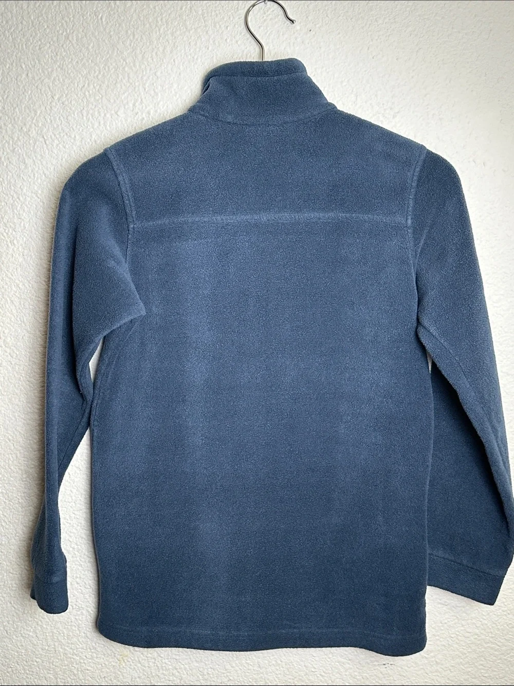 Columbia Navy Fleece Jacket Full Zip Pockets Youth Size Medium 10/12